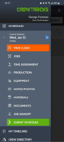 CrewTracks Screenshot 1