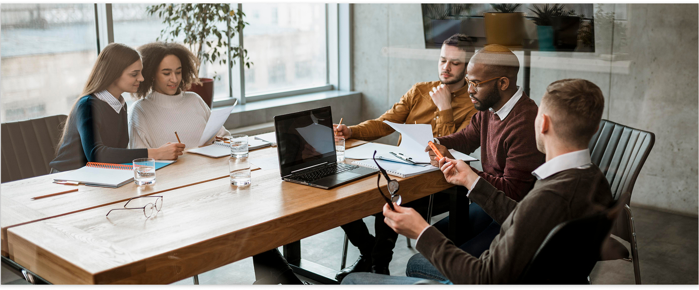 front-view-people-having-meeting-office 1